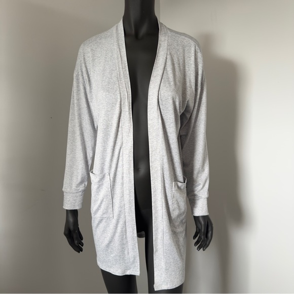 Juicy Couture Gray Long Sleeve Lounge Cardigan - Size M - Picture 3 of 8